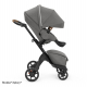 STOKKE Xplory X Black/Black Športový kočík, hlboká vanička modern grey