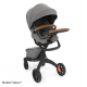 STOKKE Xplory X Black/Black Športový kočík, hlboká vanička modern grey