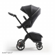 STOKKE Xplory X Black/Black Športový kočík, hlboká vanička rich black