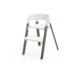 STOKKE Steps stolička Hazy Grey + plastový sedák White