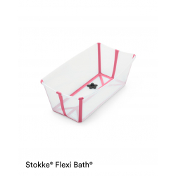 Vanička na kúpanie s termosenzitívnou nálepkou STOKKE Flexi Bath Transparent Pink