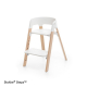 STOKKE Step jedálenská stoličkas, sedák white, baby set white, pultík white