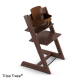 STOKKE Tripp Trapp jedálenská stolička walnut brown, baby set, pultík White