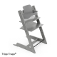 STOKKE Tripp Trapp jedálenská stolička storm grey, baby set, pultík White