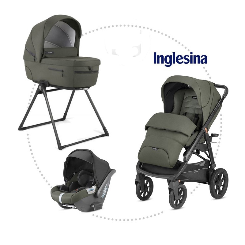 INGLESINA Aptica XT 2022 3.kombinácia - SEQUOIA GREEN hlboká vanička, športová sedačka, autosedačka CAB