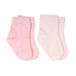 Ponožky Organic KITIKATE ecru-pink 0-3m