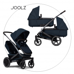 Kočík pre dvojičky JOOLZ Geo 3 Twin - Navy blue