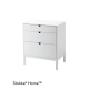 Komoda STOKKE Home Dresser White + prebalovacia podložka