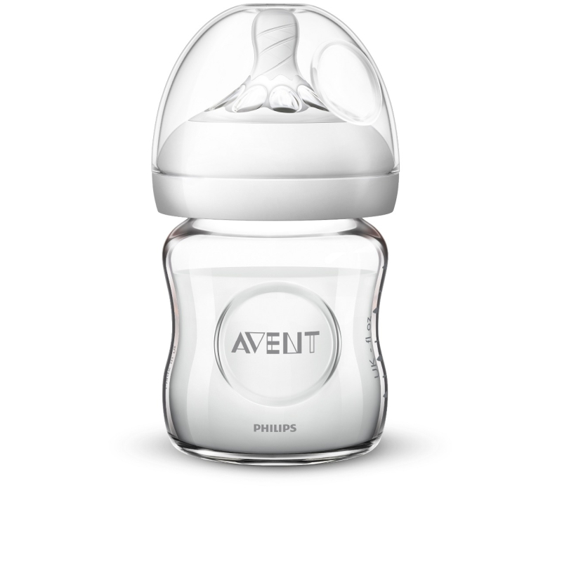 Fľaša Natural 2 AVENT Sklo 120ml 1ks