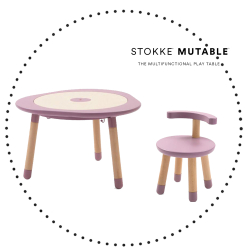 STOKKE MuTable Set malý ( stolík, stolička ) - Mauve