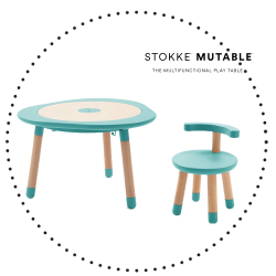 STOKKE MuTable Set malý ( stolík, stolička ) - Mint