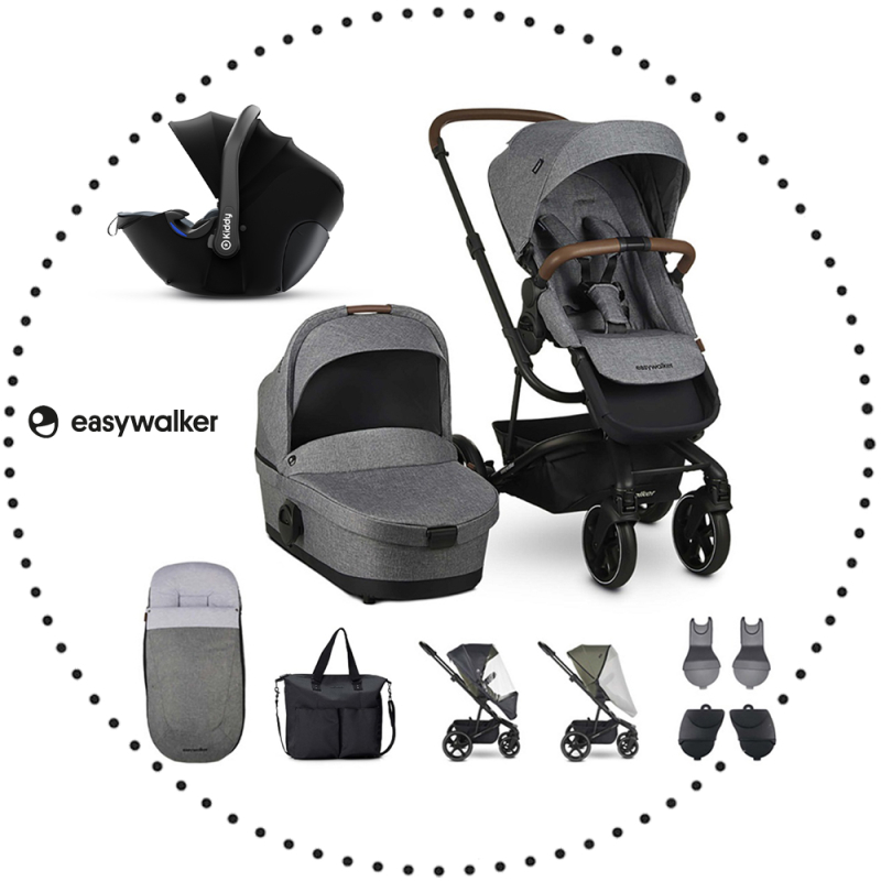 EASYWALKER Harvey3 s 3XL príslušenstvom Exclusive Grey