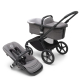 BUGABOO Fox 5 2. kombinácia BLACK/GREY MELANGE bez striešky