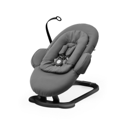 Lehátko STOKKE Steps Herringbone Grey s čierným rámom