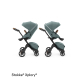 2 - kombinácia kočíka STOKKE Xplory X Black/Brown - Cool Teal