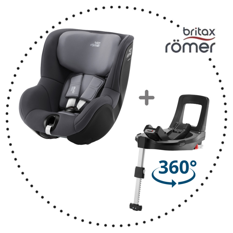 BRITAX-ROMER Dualfix 3 i-size + Base 5Z - Midnight Grey