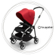 BUGABOO Bee 6 Podvozok ALU poťah športového sedadla GREY strieška RED