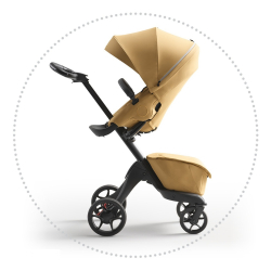 STOKKE Xplory X Black/Black Športový kočík golden yellow