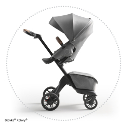 Športový kočík STOKKE Xplory X Black/Brown - Modern Grey