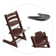 STOKKE Tripp Trapp jedálenská stolička walnut brown, baby set, pultík White