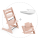 STOKKE Tripp Trapp jedálenská stolička serene pink, baby set, pultík White