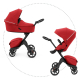 STOKKE Xplory X Black/Black Športový kočík, hlboká vanička ruby red