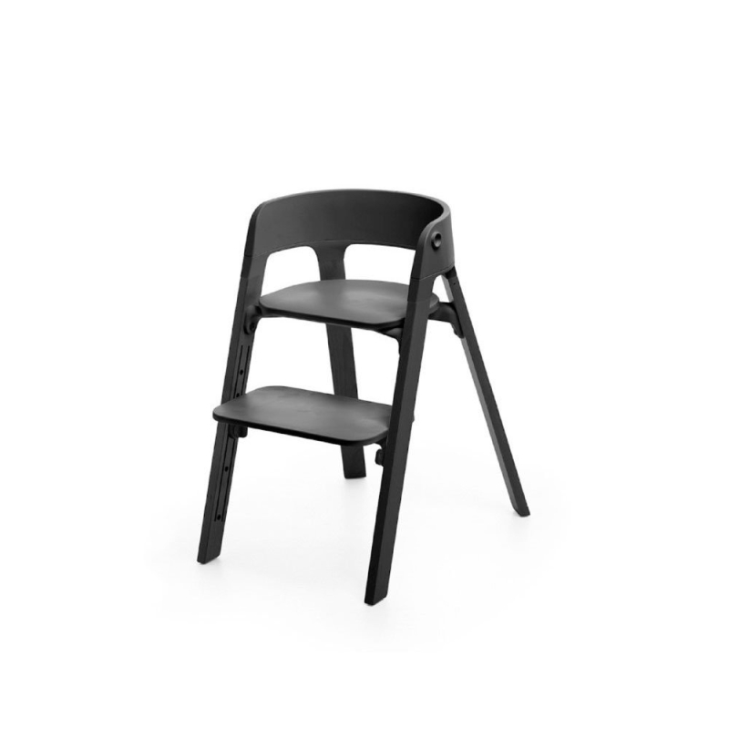 STOKKE Steps stolička BLACK / BLACK