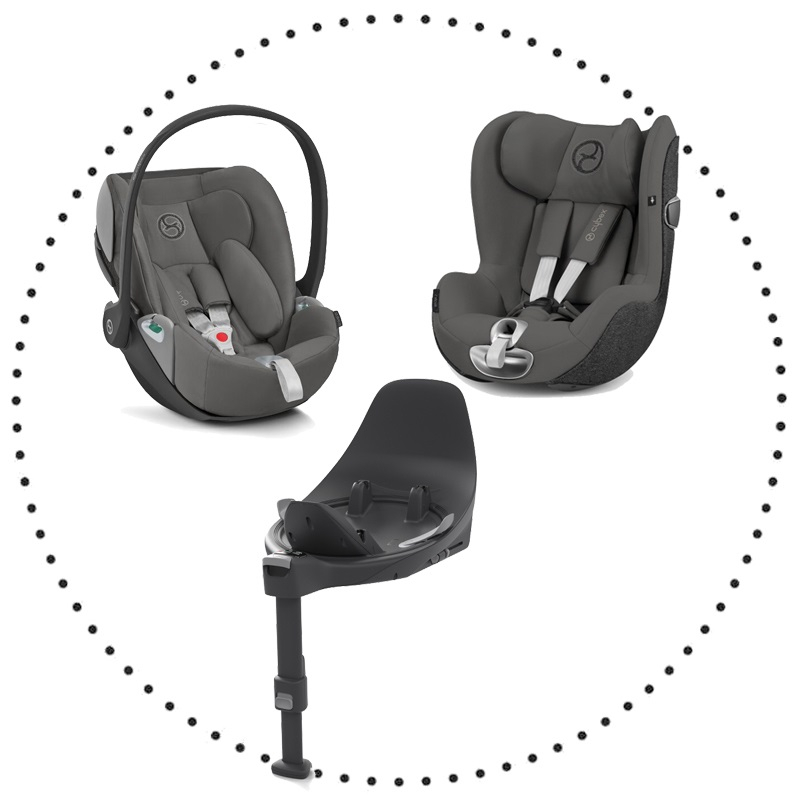 Autosedačka CYBEX Cloud Z2 I-SIZE, Sirona Z2 I-SIZE soho grey + Báza T