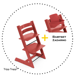 STOKKE Tripp Trapp jedálenská stolička Warm Red