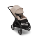 2 kombinácia BUGABOO Dragonfly - BLACK/ DESERT TAUPE strieška DESERT TAUPE hlboká vanička DESERT TAUPE