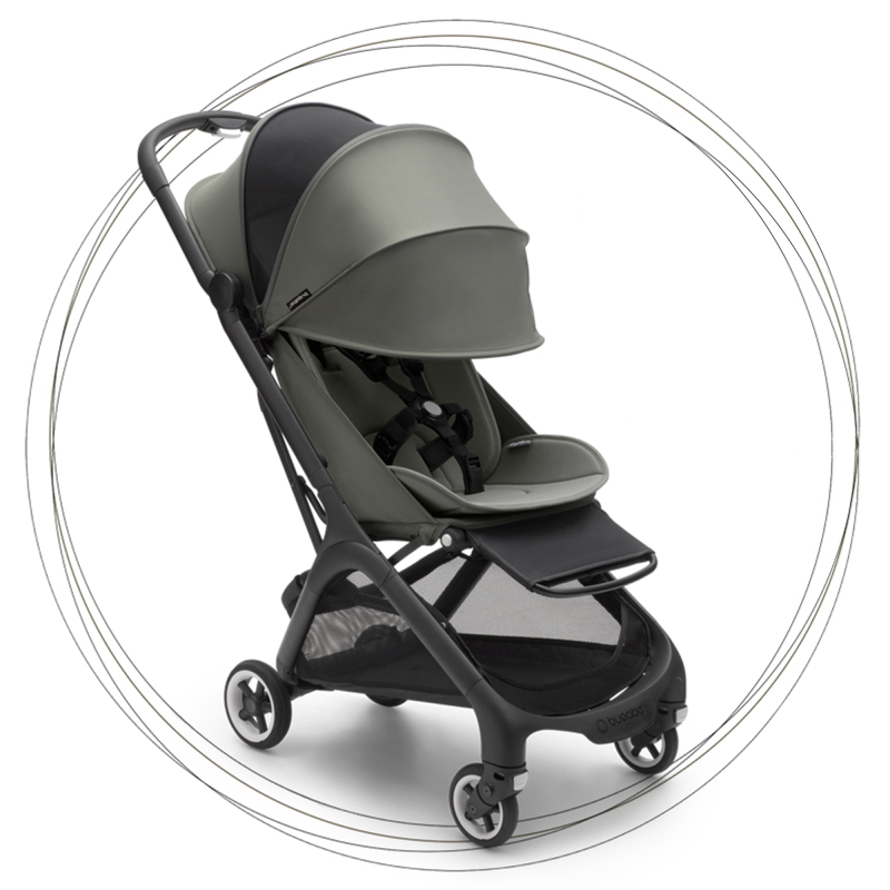 Športový kočík BUGABOO Butterfly BLACK / FOREST GREEN