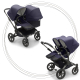 BUGABOO Donkey 5 Mineral Duo Podvozok Black poťah športového sedadla, hlboká vanička WASHED BLACK strieška WASHED BLACK