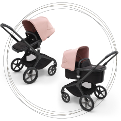 BUGABOO Fox 5 2. kombinácia BLACK/MIDNIGHT BLACK/Morning Pink
