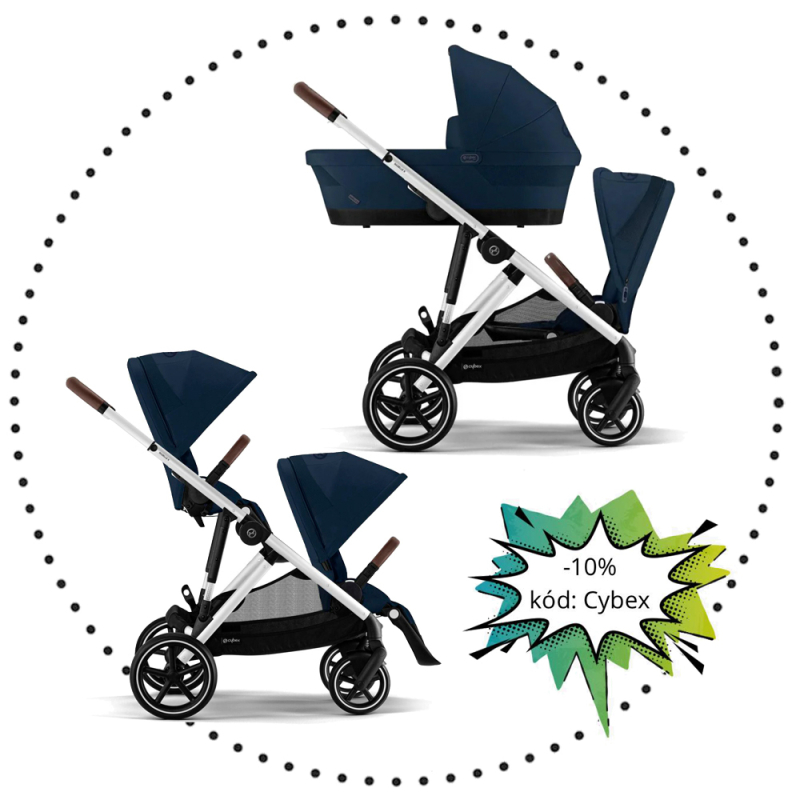 Súrodenecký kočík CYBEX Gazelle S - Ocean blue