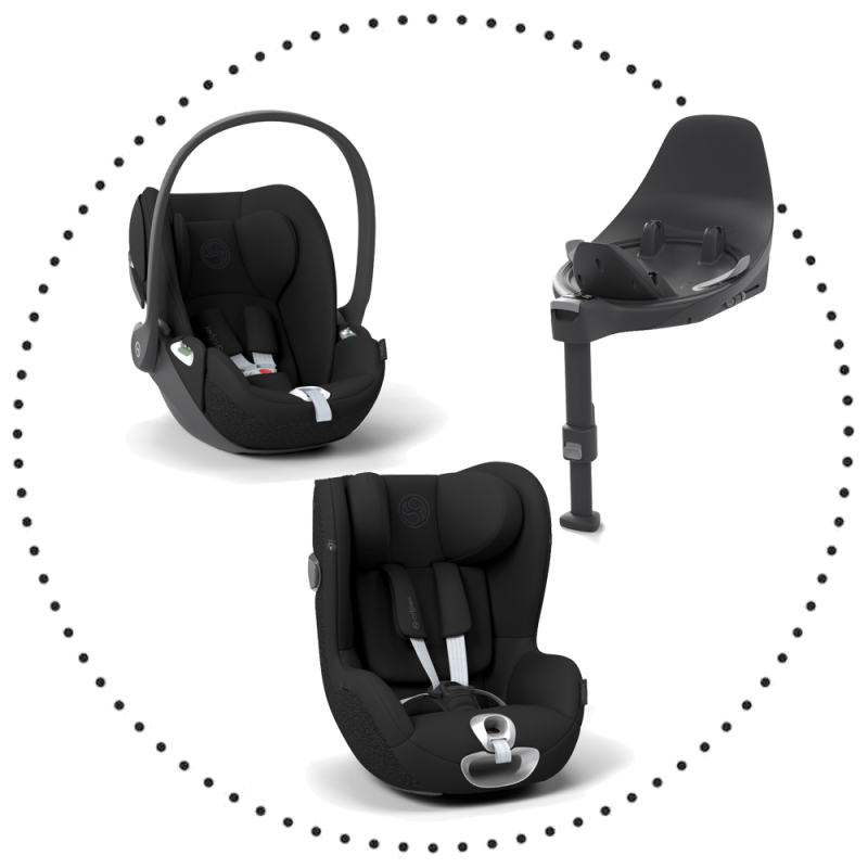 Set CYBEX Cloud T I-SIZE + Sirona T I-SIZE + Isofixová báza Base - Sepia black T