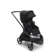 BUGABOO Set Dragonfly - black/midnight black + autosedačka JOIE i-level eclipse + adaptéry