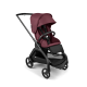 BUGABOO Set Dragonfly - black/dark cherry + autosedačka JOIE i-level eclipse + adaptéry
