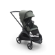 BUGABOO Set Dragonfly - black/forest green + autosedačka JOIE i-level eclipse + adaptéry