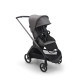 BUGABOO Set Dragonfly - black/grey melange + autosedačka JOIE i-level eclipse + adaptéry