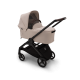 BUGABOO Set Dragonfly - black/desert taupe + autosedačka JOIE i-level eclipse + adaptéry