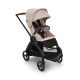 BUGABOO Set Dragonfly - black/desert taupe + autosedačka JOIE i-level eclipse + adaptéry