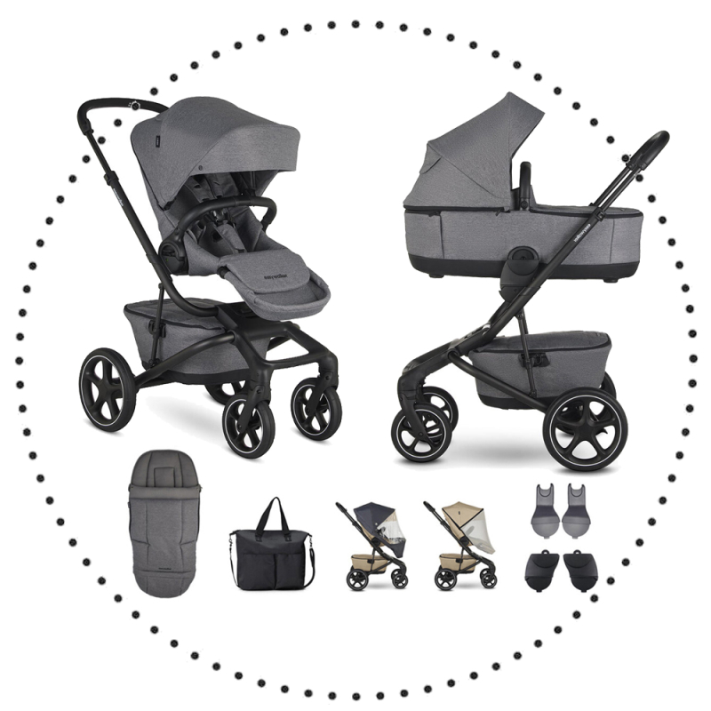 EASYWALKER Jimmey s 3XL príslušenstvom Iris Grey