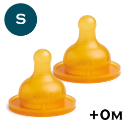 SUAVINEX Cumlík +0 M / Pomalý prietok - Latex 2 ks
