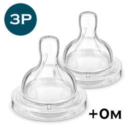 SUAVINEX Cumlík +0 M / UNI/3pozičný - silikon 2 ks