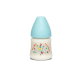 SUAVINEX fľaša 150ml +0m anatomický pomalý prietok modrý páv