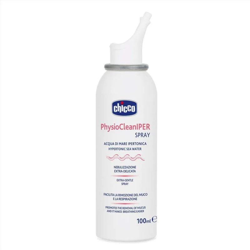 CHICCO Sprej do nosa izotonický s morskou vodou PhysioClean 100 ml, 12m+