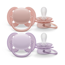 AVENT Cumlík ultra soft 0-6m fialovo ružový
