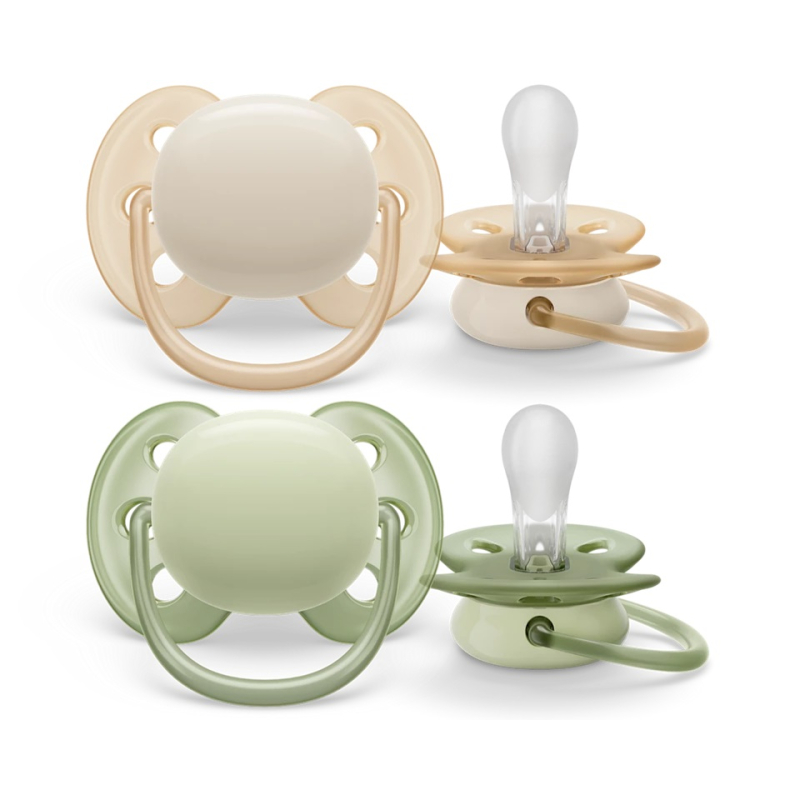 AVENT Cumlík ultra soft 0-6m zeleno béžové
