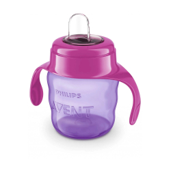AVENT Hrnček s držadlami classic 200ml. 6m+. ružový