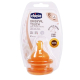 CHICCO Cumlík na fľašu Original Touch latex, kaša +6m 2 ks